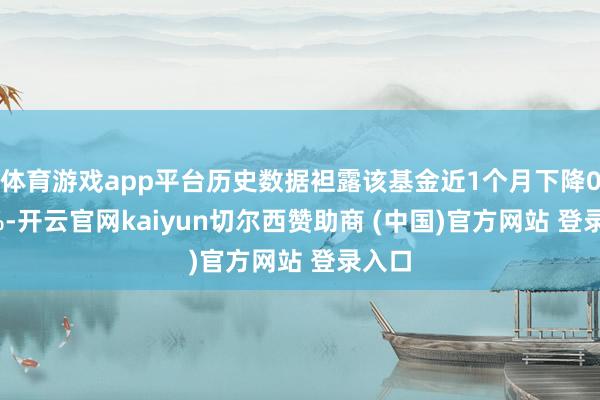 体育游戏app平台历史数据袒露该基金近1个月下降0.33%-开云官网kaiyun切尔西赞助商 (中国)官方网站 登录入口