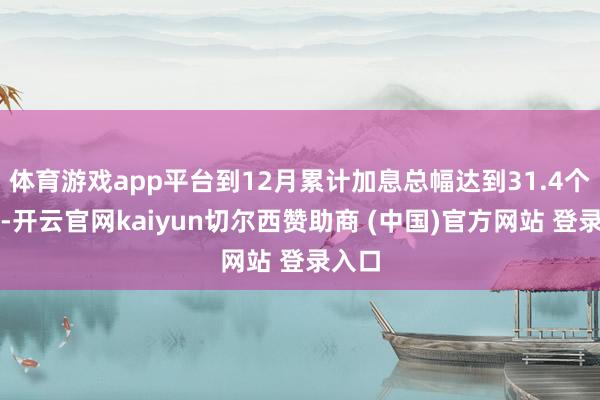 体育游戏app平台到12月累计加息总幅达到31.4个基点-开云官网kaiyun切尔西赞助商 (中国)官方网站 登录入口